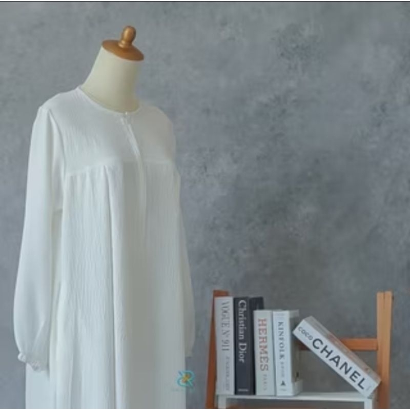 Gamis crincle premium airflow | tamara dress |fashion muslim syar'i | maura dress