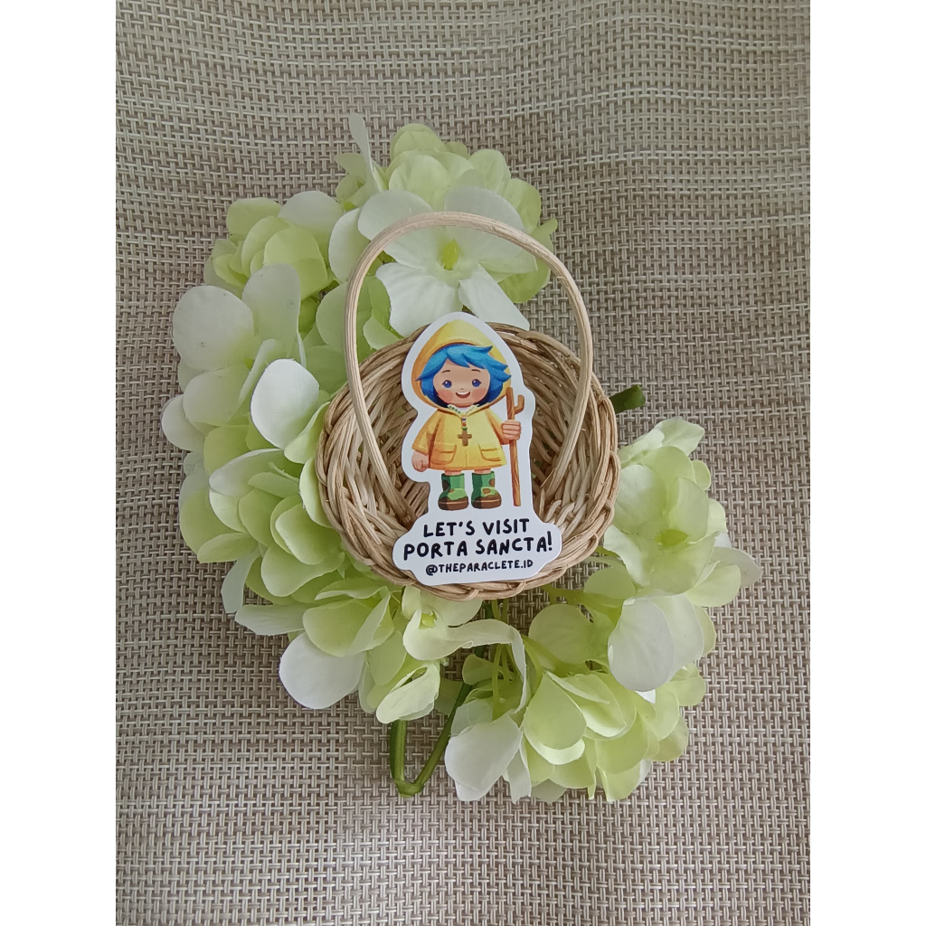 

Sticker Kristen Tahan Air - Luce & Friends Maskot Katolik Yubileum