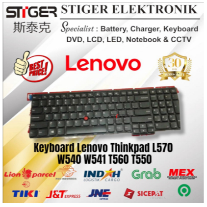 Keyboard New Laptop Lenovo Thinkpad L570 W540 W541T540 T550 Bergaransi