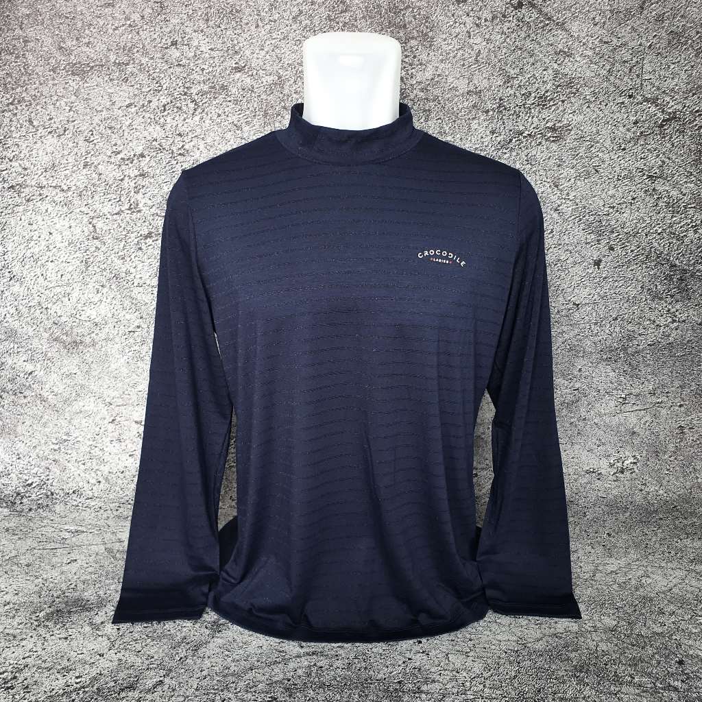 Baju Kaos Turtleneck CROCODILE LADIES - Size XL sd XXL / Lebar 56 cm - Original - Second