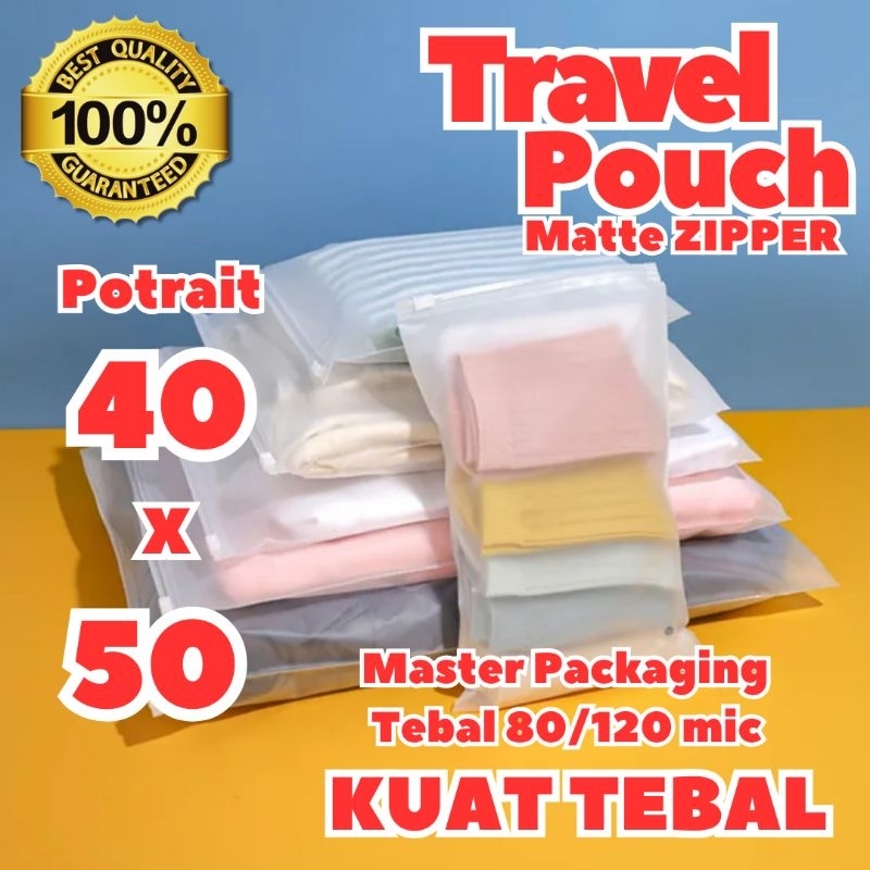 PLASTIK PENYIMPANAN ZIPPER Model Potrait 40x50 / ZIPPER STORAGE BAG / ZIPPER ORGANIZER BAG