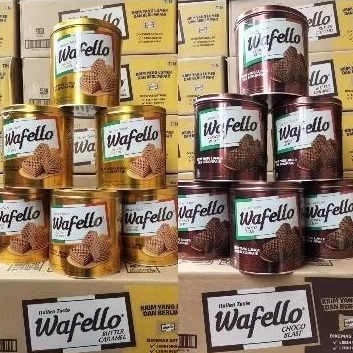 

Biskuit Wafello Kaleng 228gr / Biskuit Coklat / Biskuit Butter Caramel