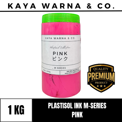 

Tinta Sablon Plastisol Ink PINK M-Series KAYA WARNA & CO. (1kg)