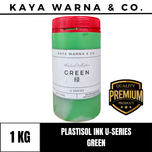 

Tinta Sablon Plastisol Ink GREEN U-Series KAYA WARNA & CO. (1kg)