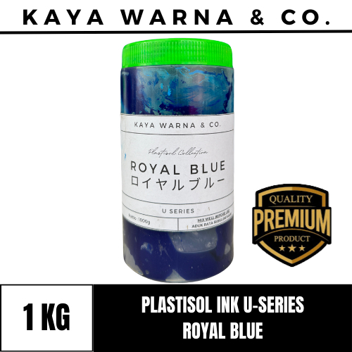 

Tinta Sablon Plastisol Ink ROYAL BLUE U-Series KAYA WARNA & CO. (1kg)