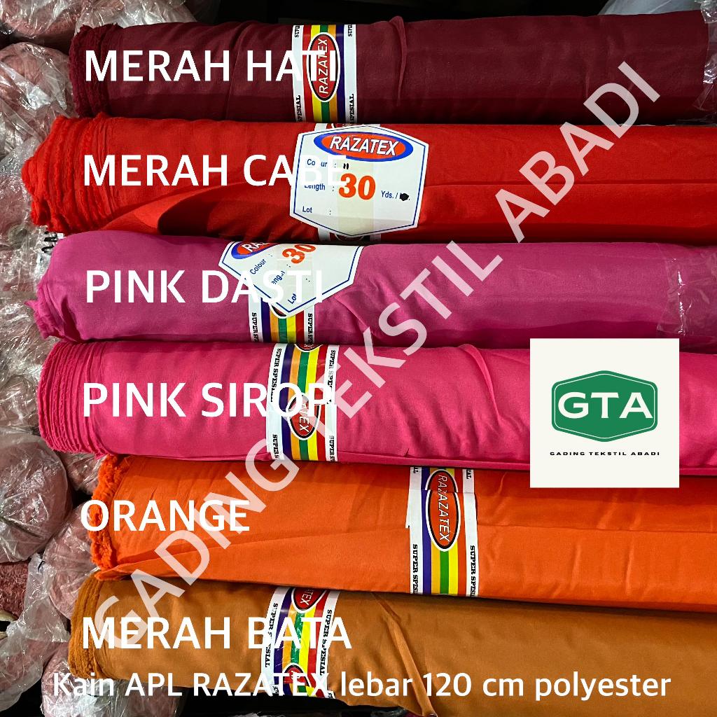 BUCT - ( PER 1 ROLL ) KAIN FURING ASAHI APL BAHAN LAPISAN TAS ROK BAJU GAMIS BROKAT SATIN HYCON TILE
