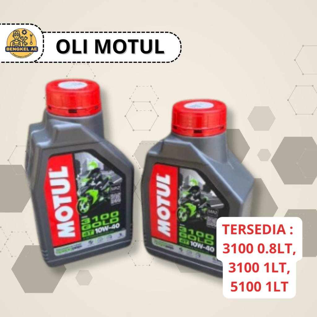 Oli Motul 3100 0.8LT 3100 1LT  5100 1LT || Oli Mesin Sepeda Motor Motul Oli Samping Merk Motul