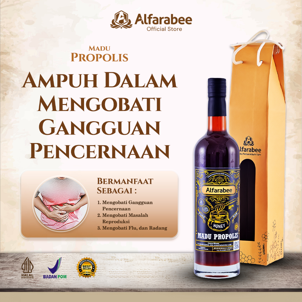 

Madu Propolis Ampuh Atasi Gangguan Pencernaan - Alfarabee Asli Murni Alami 100% Tanpa Campuran