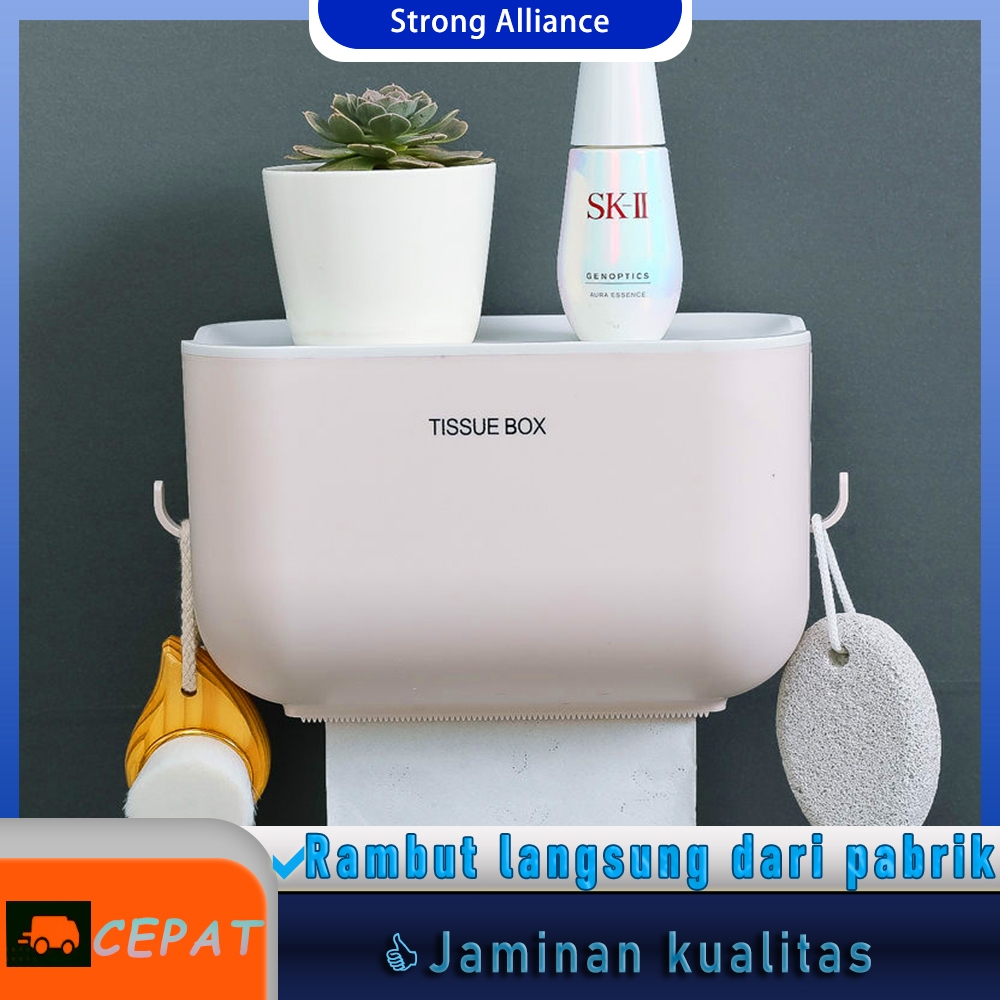 Tempat Tissue Kotak Tisu Toilet Wc Kamar mandi Anti Basah - Wadah Tempat dispenser storage Tisu roll