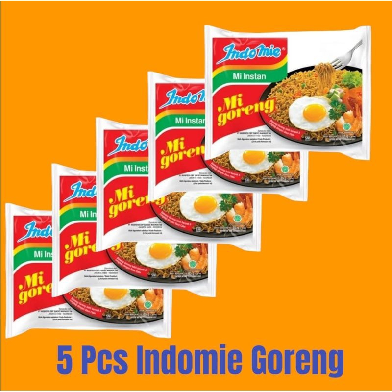 

5(Lima) Bungkus Indomie goreng / mi goreng 85g