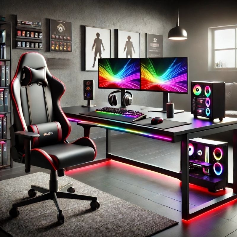Meja gaming murah / Meja gaming RGB / Meja gaming minimalis / Meja gaming lipat / Meja gaming LED / 