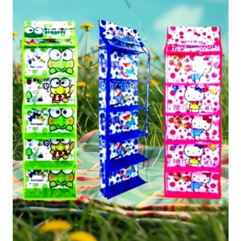 Rak Tas Gantung Full sleting Serbaguna plastik