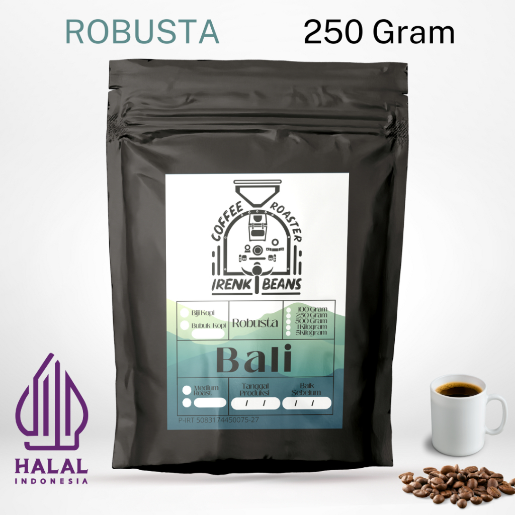 

Kopi Robusta Bali 250g Biji Bubuk