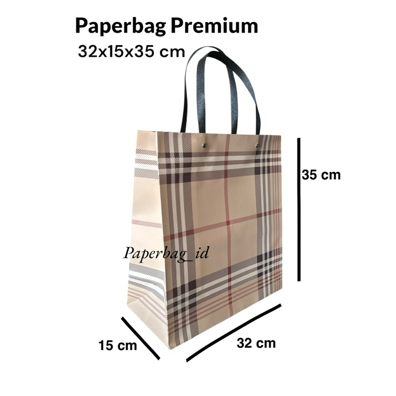 

Paperbag Motif Premium Bu*berry Coklat Besar