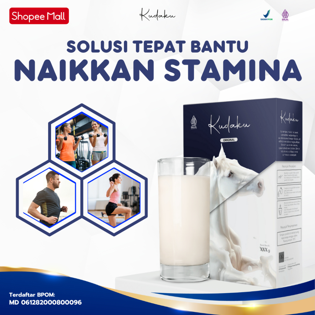 

Kudaku Susu Kuda Liar Vitamin Herbal Tingkatkan Daya Tahan Tubuh Penambah Stamina lebih Prima