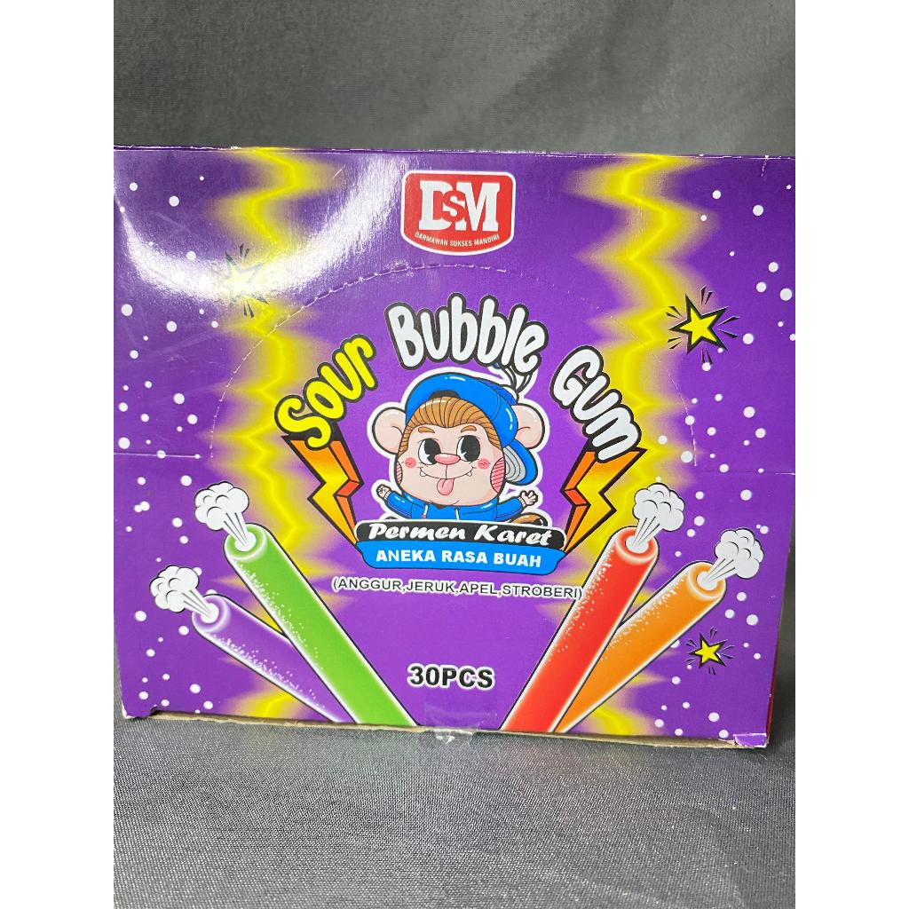 

DSM SOUR BUBBLE GUM PERMEN KARET 30 PCS 1 BOX