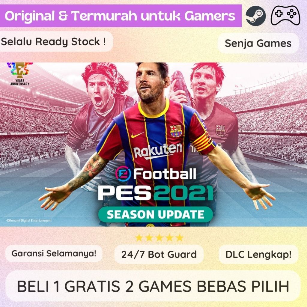 EFOOTBALL 2021 / PES 2021 WITH SEASON UPDATE PC ORIGINAL GAME