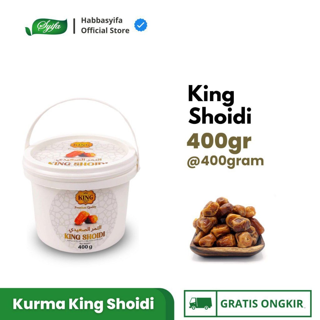 

Kurma Shoidi 400gr Kurma King Shoidi Kemasa Ember