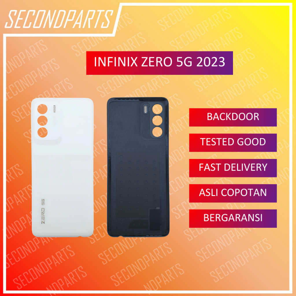 CASING BACKDOOR BACK DOOR COVER INFINIX ZERO 5G 2023 ORIGINAL COPOTAN