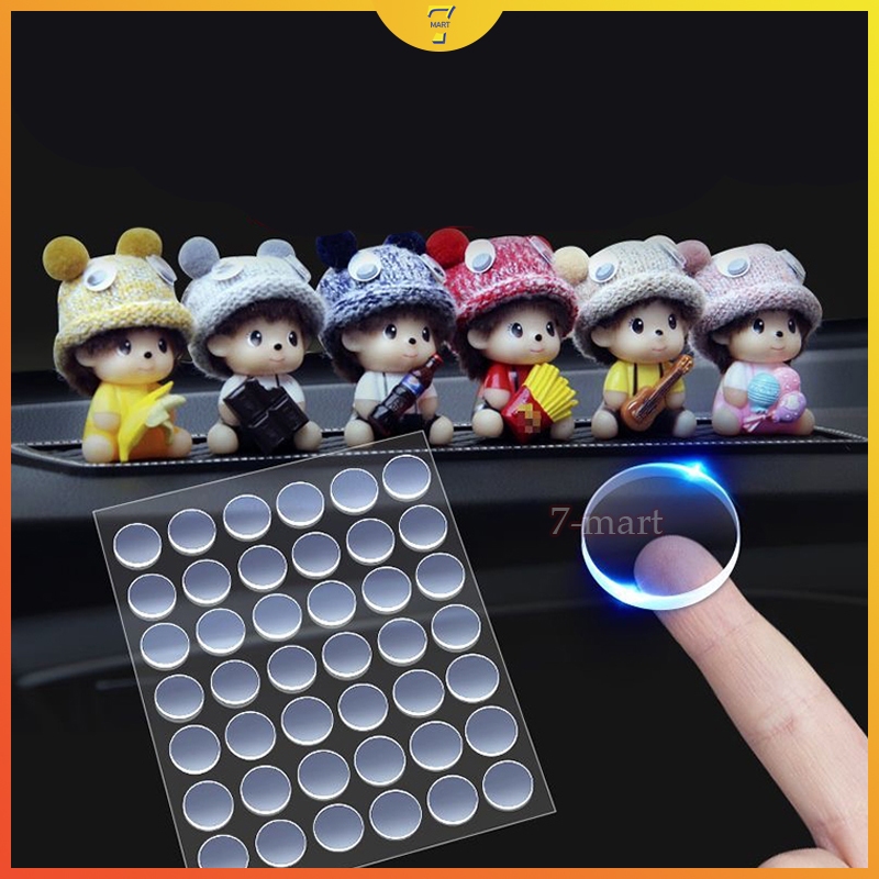 

Double Tape Lem Balon / Elastis Perekat Pop Mart / Dots lem Boneka Transparan