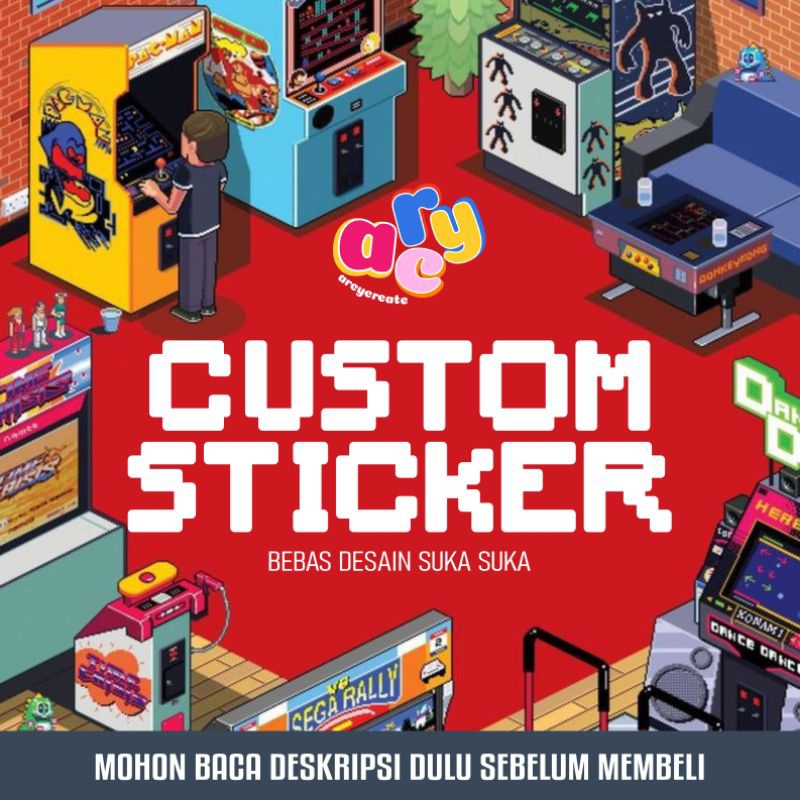 

Stiker Costum Desain Bebas Juga bisa File Sendiri