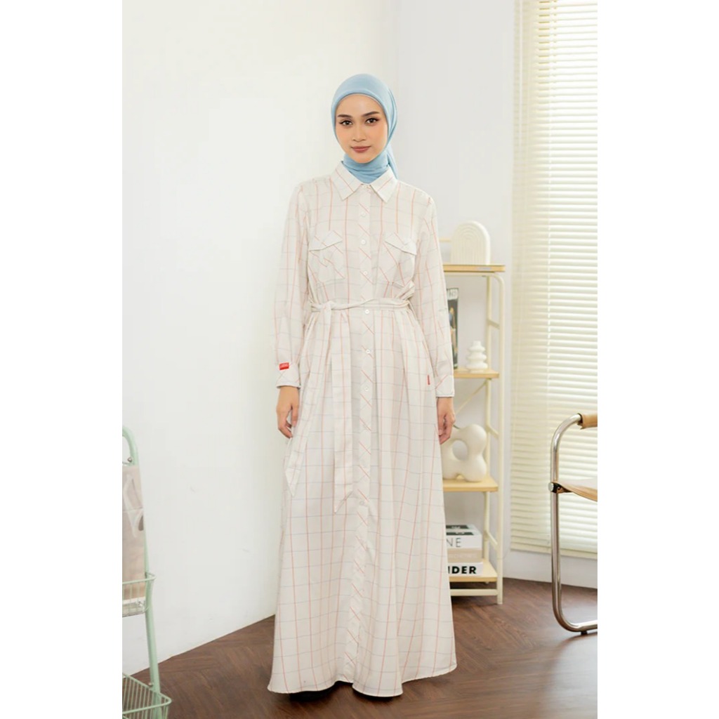 GAMIS/DRESS DAUKY | L DRESS PLAID RAYON | BAHAN RAYON