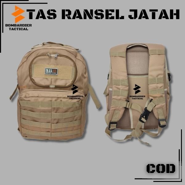 PROMO Baru Tas Ransel Jatah TNI Tas Punggung Jatah TNI AD Tas Ransel Pria Tactical Army cream