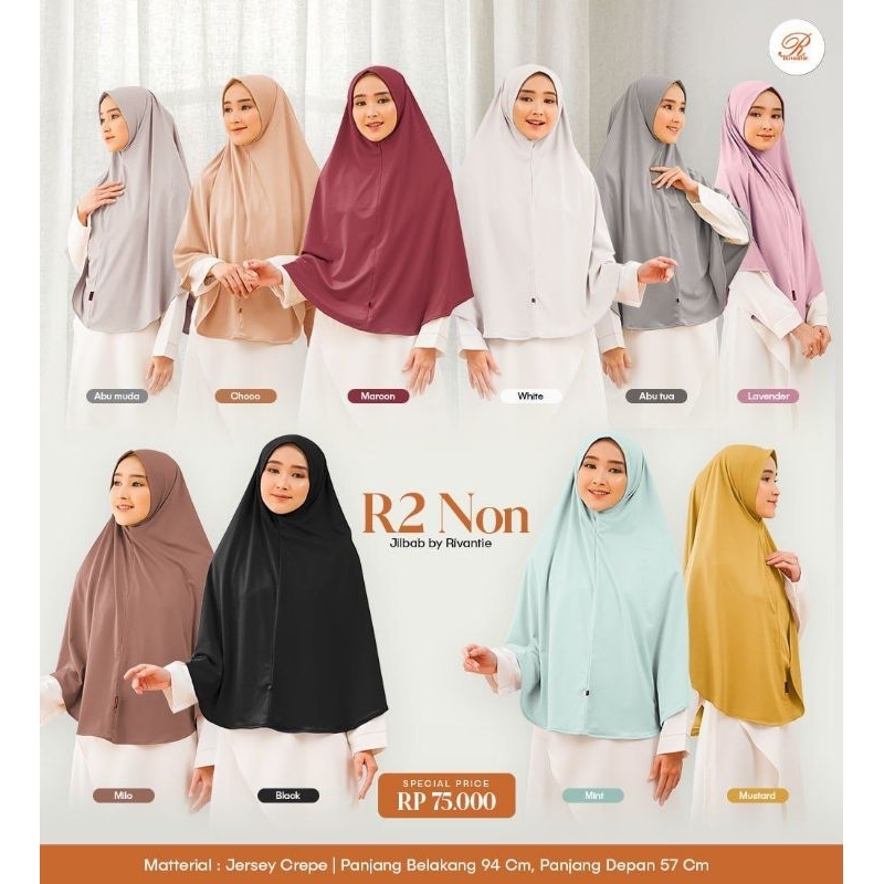 JILBAB RIVANTIE R2 NON PAD JERSEY