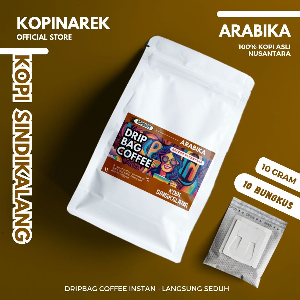 

Kopi Isi 10 Dripbag Arabica SIDIKALANG Coffee Drip Bag Sachet Asli Bubuk Souvenir Pernikahan