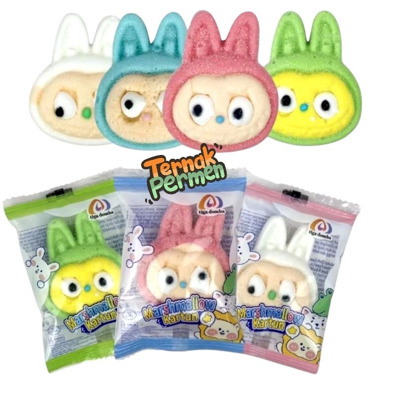 

MARSHMALLOW LABUBU TIGA DOMBA ISI 30 PCS