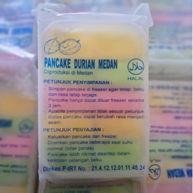 

Pancake Durian Medan Isi 15