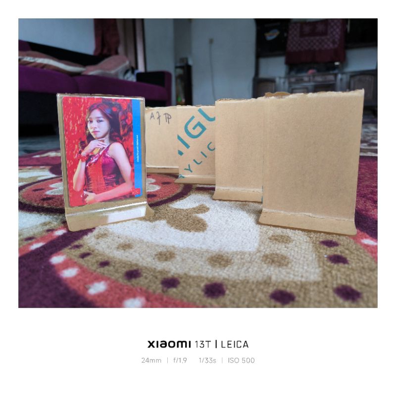 

Acrylic Tent Holder A7 T Potrait - 2MM Stand Photocard