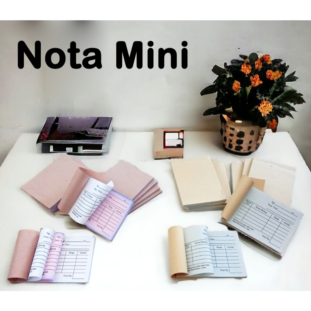 

COD Joy KTB Nota Mini 1Ply 2Ply Kraft Rangkap 1 & 2 Nota Kecil