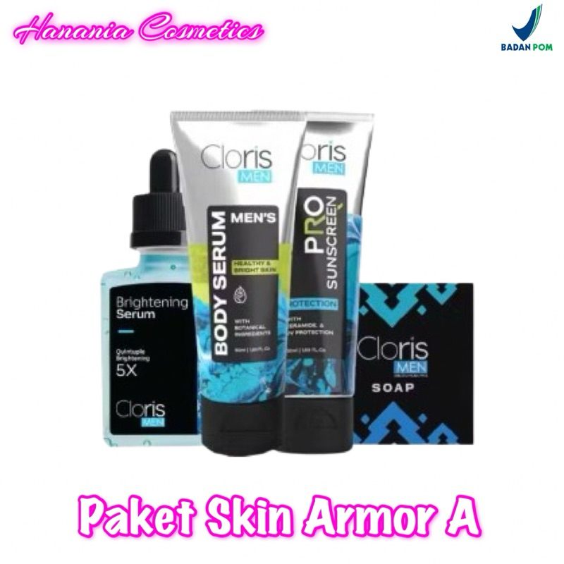 ♥️Hanania Cosmetics♥️ Clorismen PAKET SKIN ARMOR A - Paket Perawatan Pria