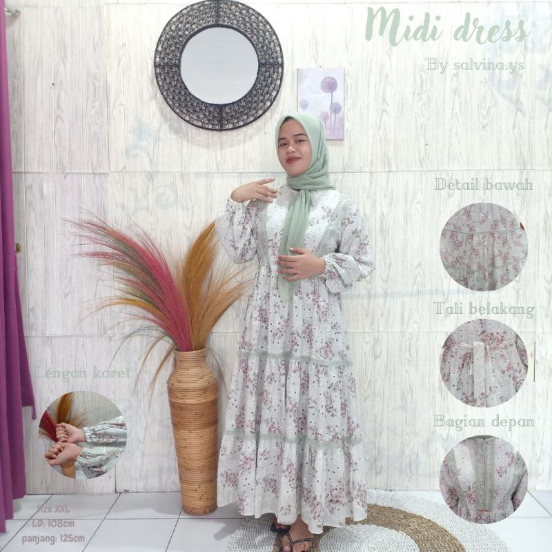 Salvina.ys Midi Dress by salvin.a.ys bahan katun