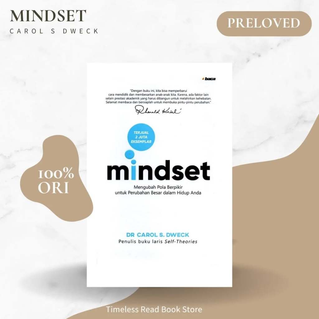 Jual Mindset Preloved Carol S Dweck Second Bekas Buku Mindset Murah Berkualitas Lightly Used