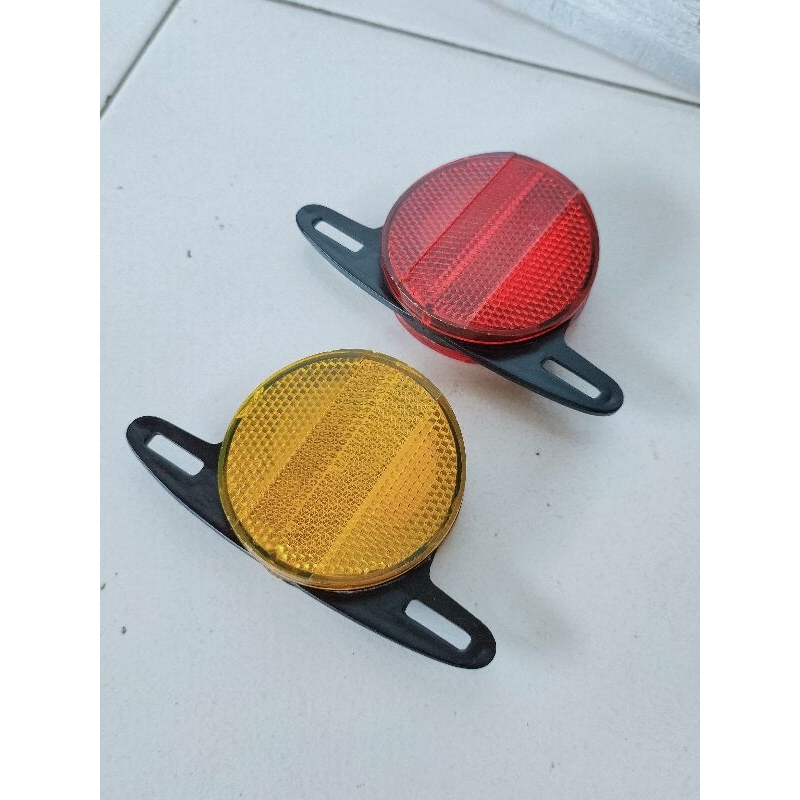 Reflektor lampu cat eye wheelset matakucing velg bintang sepeda bmx oldschool osbmx NOS taiwan roadb