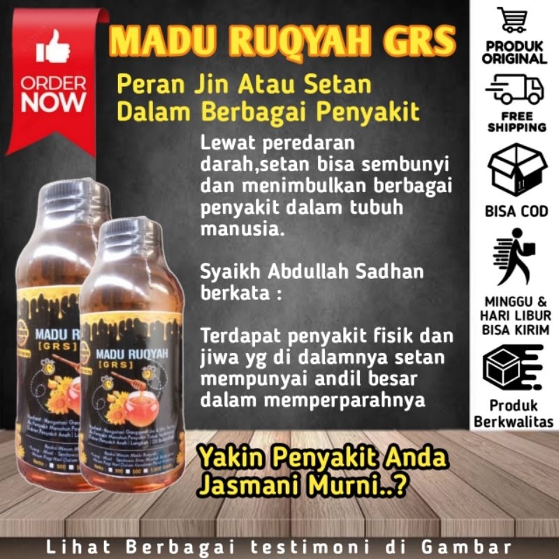 

MADU RUQYAH GRS | LIHAT TESTIMONI DI GAMBAR