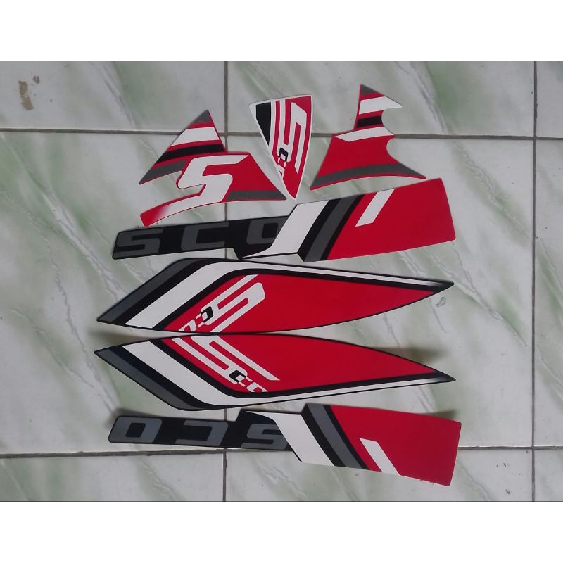 stiker striping motor honda scoopy sporty 2023 2024