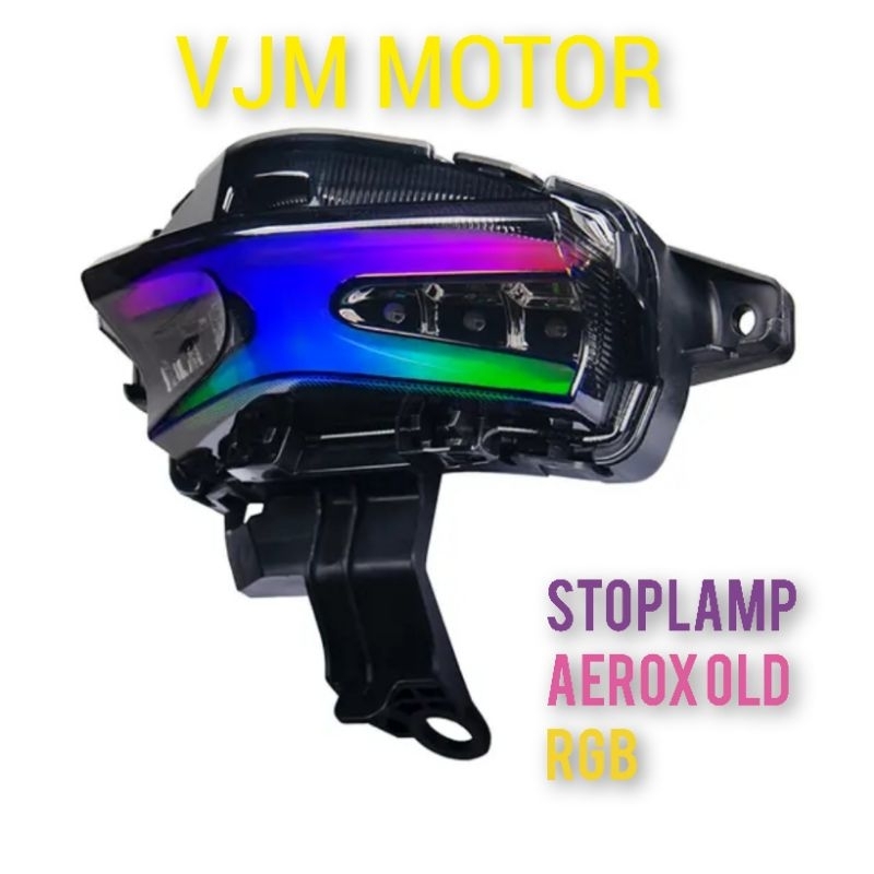 Lampu Stoplamp Aerox Old Running RGB tahun 2015-2019 Shark power