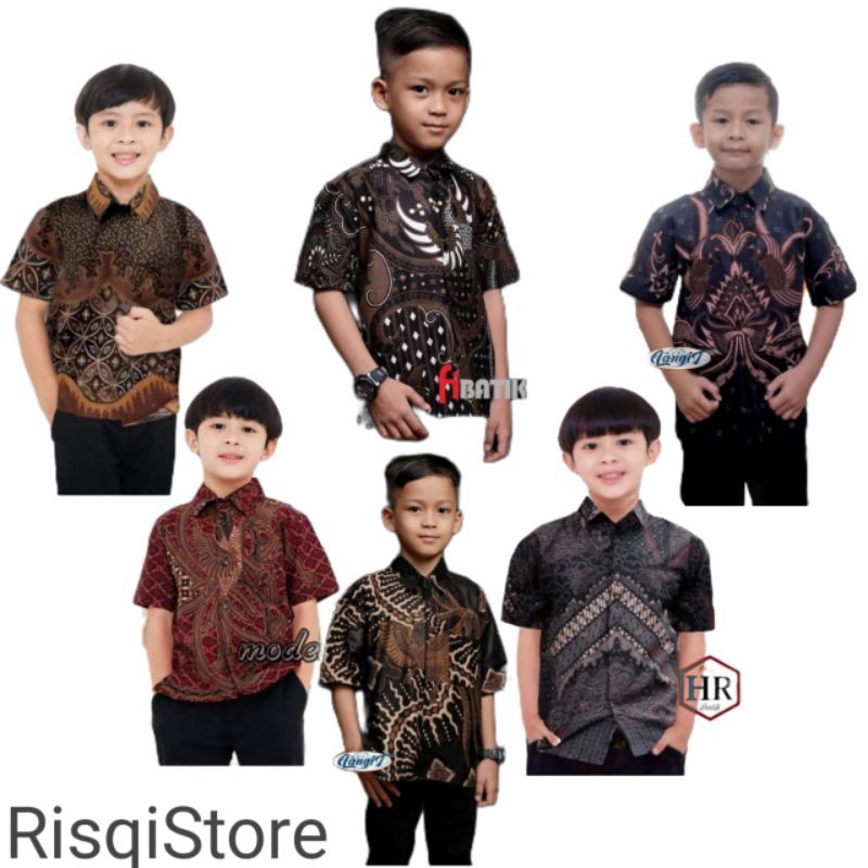 kemeja batik anak laki-laki, kemeja hem batik anak laki-laki, kemeja batik anak, kemeja batik anak l