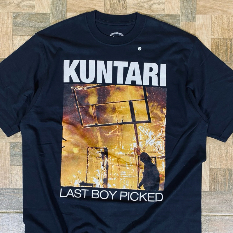 T-shirt / kaos band ( grimloc record ) kuntari last boy picked