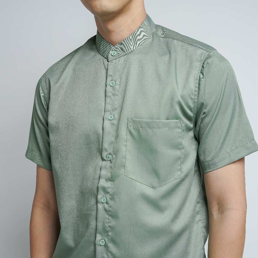 Kemeja Pria OS Sage Green Twill