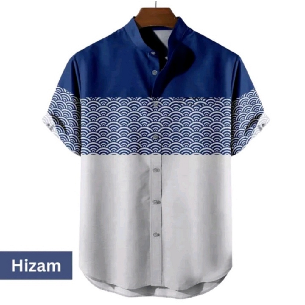 Kemeja Koko Premium Pria Full Print - HIZAM