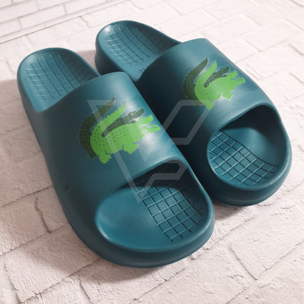 Lacoste Sandal Slop Original Sandal Slop Biru Sandal Empuk Sendal Impor