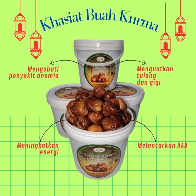 

KURMA SUKARI EMBER KURMA AL QASSIM EMBER 850 GR BERKUALITAS