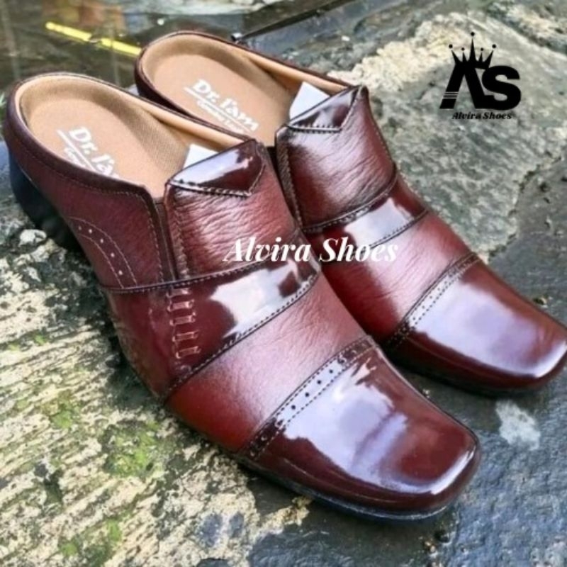 SEPATU Slop kulit Asli, Sepatu Bustong kulit Asli, Sepatu Bustong pantofel kulit Asli, Sepatu Buston