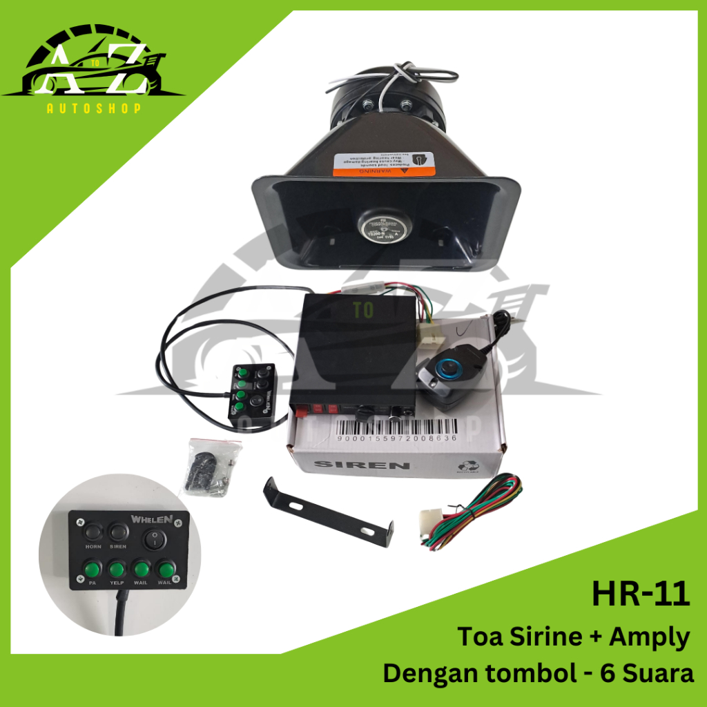 TOA SIRINE AMPLY SET / TOA AMPLY ADA TOMBOL / SIRINE POLISI PATWAL AMBULANCE