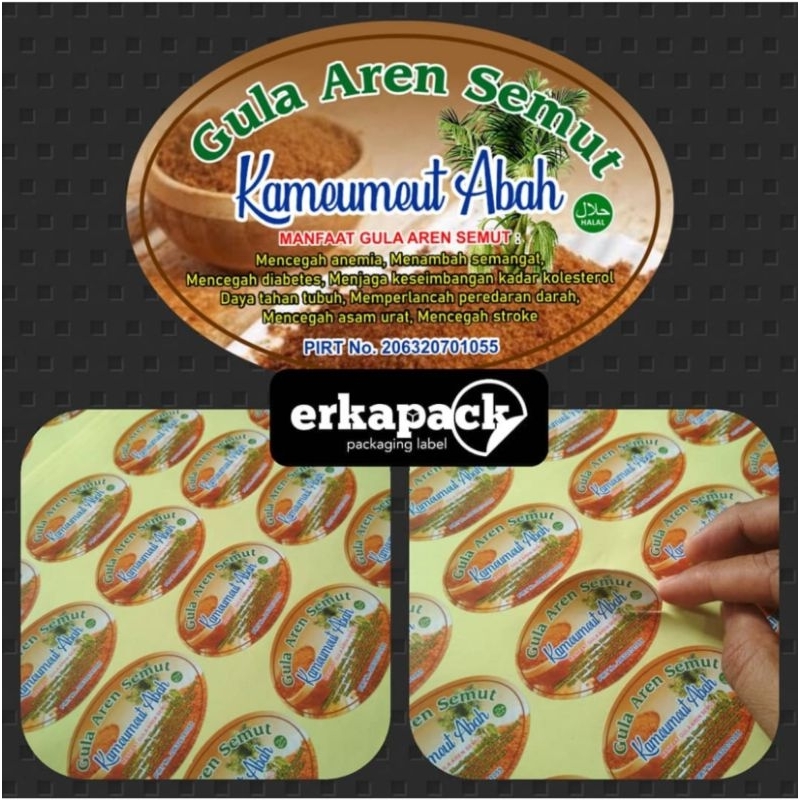 

Sticker cromo persegi panjang atau oval