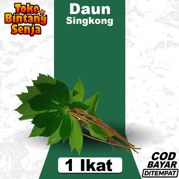 

Daun Singkong 1 Ikat Segar Buat Seupan Lalapan Rebus Sayur Tumisan Ecoprint Buntil